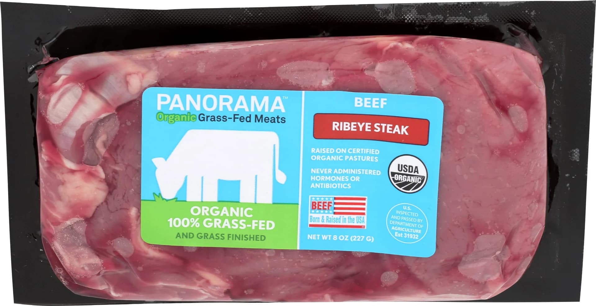 Panorama Organic Grass-Fed Ribeye Steak Step 4 8 oz — product image 1