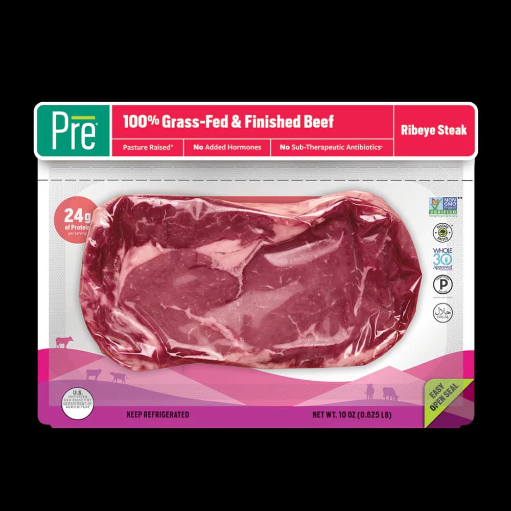 Pre® 100% Grass-Fed & Finished Beef Ribeye Steak — product image 4