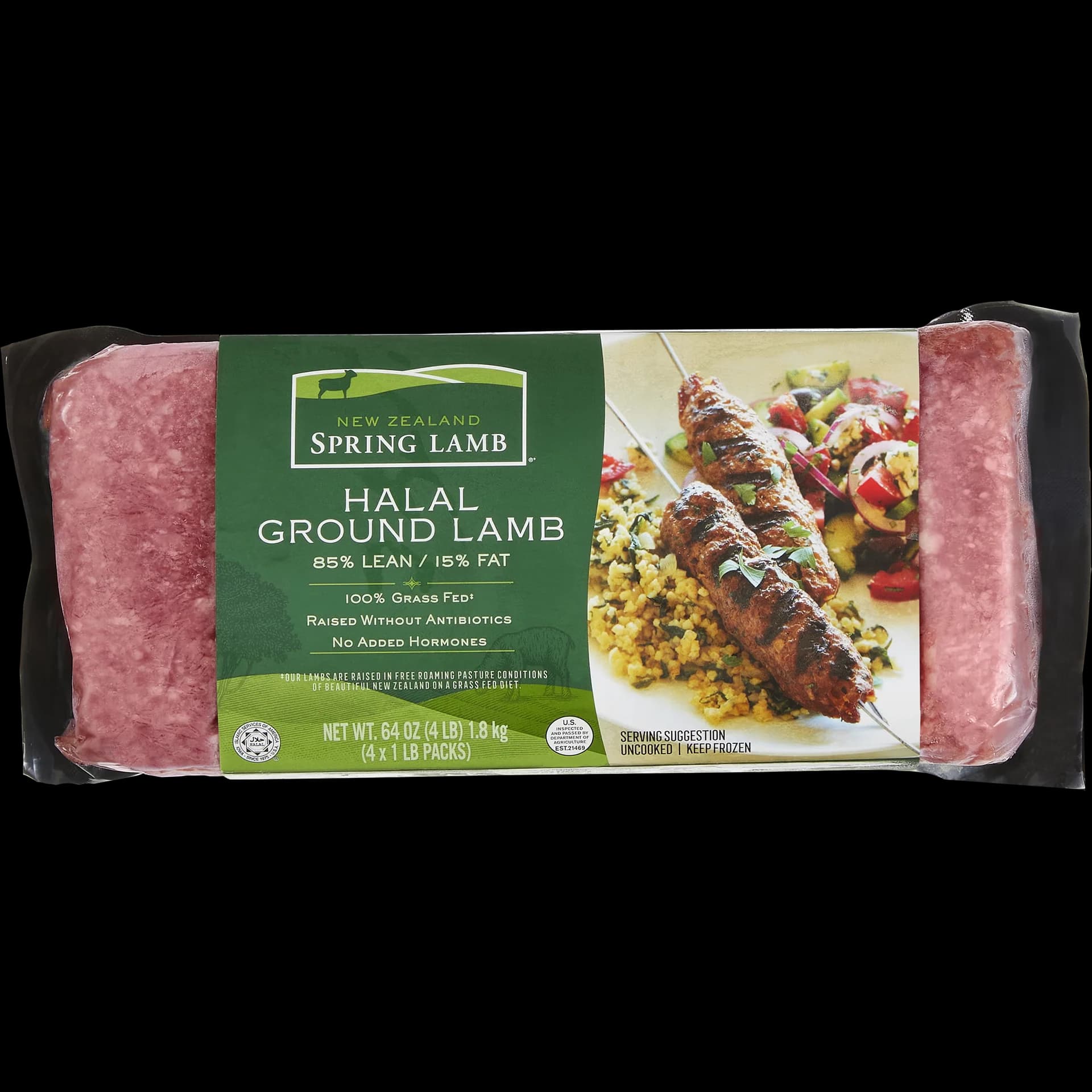 New Zealand Spring Lamb Halal Ground Lamb, 85% Lean, 4 lbs — product image 1