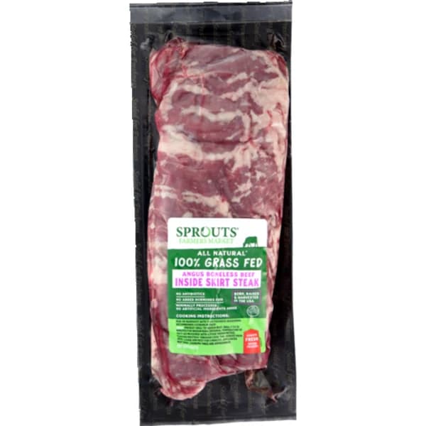 Sprouts 100% Angus Grass-Fed Beef Inside Skirt Steak — product image 1