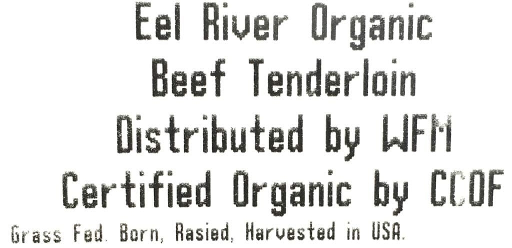 Eel River Grass-Fed Organic Beef Tenderloin Steak Step 4, 12 oz — product image 3