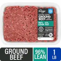 Kroger® 96/4 Extra Lean Ground Beef Tray 1 LB — product image 1