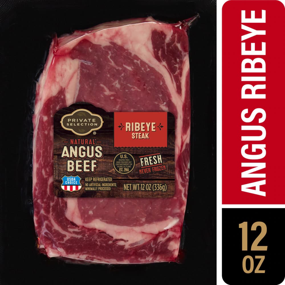 Private Selection Natural USDA Choice Angus Beef Ribeye Steak — product image 1