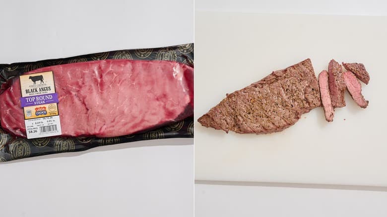 Black Angus Beef Choice Boneless Top Round Steak, per lb — product image 2
