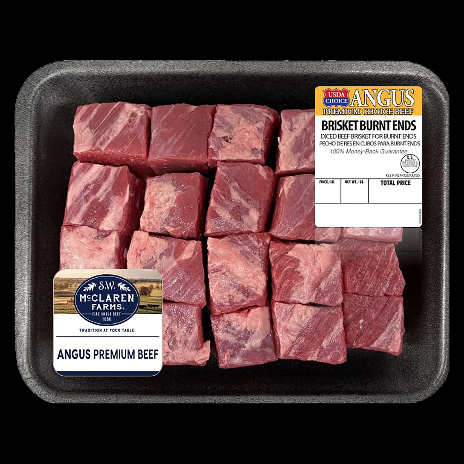 McClaren Farms Brisket Burnt Ends, Choice Angus Beef, 1.80-3.25 lb — product image 1