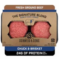 Schweid & Sons The Signature Blend 75/25 Ground Beef Burgers 5.3oz/4ct — product image 1
