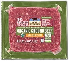 Organic Rancher, Organic Ground Beef 93% Lean/7% Fat, 100% Grass Fed & Grass Finished, USDA Organic, Pasture Raised Free Range, 16 oz — product image 3