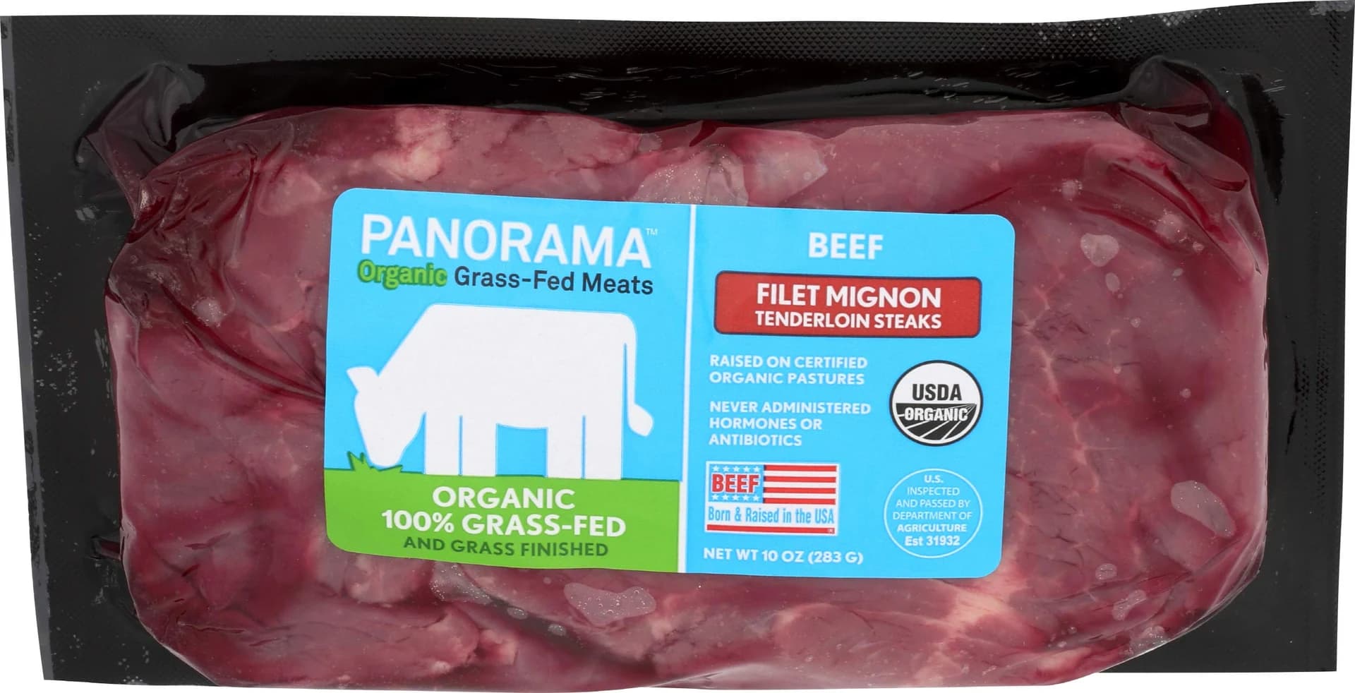 Organic Grass-Fed Beef Tenderloin Steak Step 4, 10 oz — product image 1
